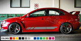 Sticker Decal Stripe Body Kit for Mitsubishi Lancer Evolution lip 2013 2014 2015