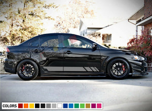 Sticker Decal Stripe Body Kit for Mitsubishi Lancer Evolution lip 2013 2014 2015