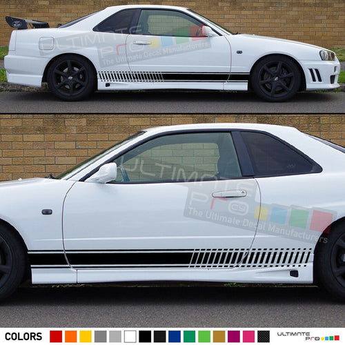 Sticker Decal Stripe Body Kit for Nissan Skyline R34 R33 Wing Splitter Headlight