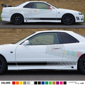 Sticker Decal Stripe Body Kit for Nissan Skyline R34 R33 Wing Splitter Headlight