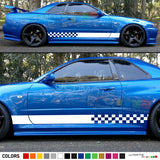 Sticker Decal stripe coil for Nissan skyline 1996 1998 1999 2000 2001 2002 lower