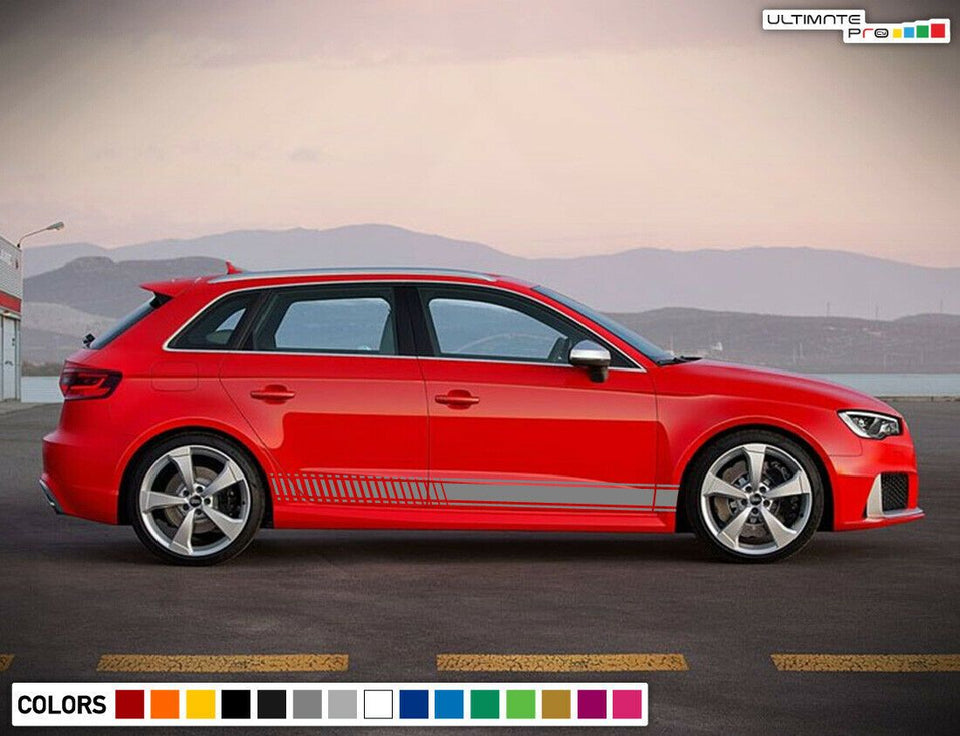 Sticker Decal stripe for Audi A3 lip 2010 2011 2012 2013 2014 2015 2016 2017 s3