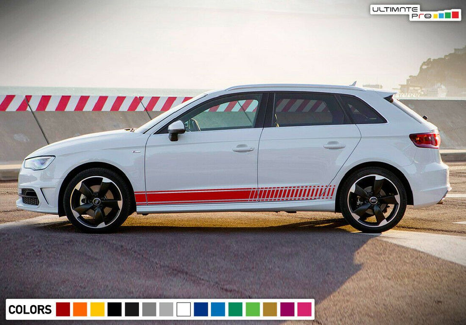 Sticker Decal stripe for Audi A3 lip 2010 2011 2012 2013 2014 2015 2016 2017 s3