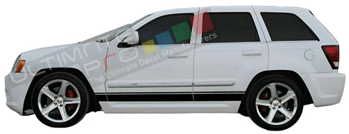 Sticker Decal Stripe for Jeep Grand Cherokee grill mirror 3rd generation front