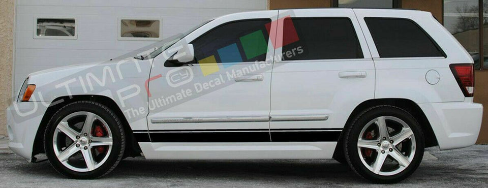 Sticker Decal Stripe for Jeep Grand Cherokee grill mirror 3rd generation front