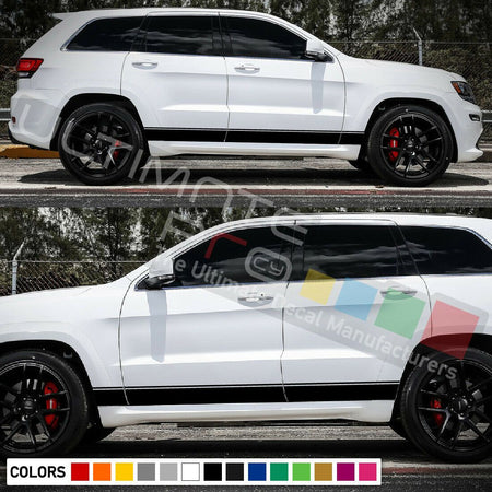 Sticker Decal Stripe for Jeep Grand Cherokee SRT8 rack guard vent trim roof sill