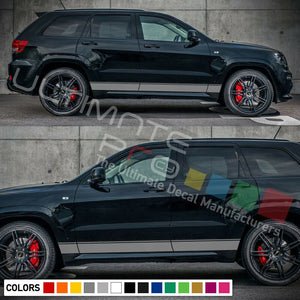 Sticker Decal Stripe for Jeep Grand Cherokee xenon carbon flare fender SRT8 V8