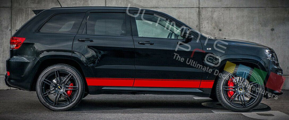 Sticker Decal Stripe for Jeep Grand Cherokee xenon carbon flare fender SRT8 V8