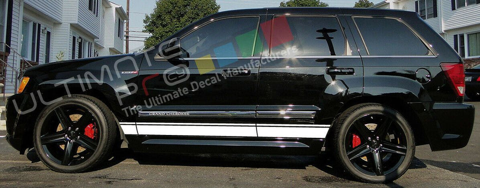 Sticker Decal Stripe for Jeep Grand Cherokee xenon carbon flare fender SRT8 yj