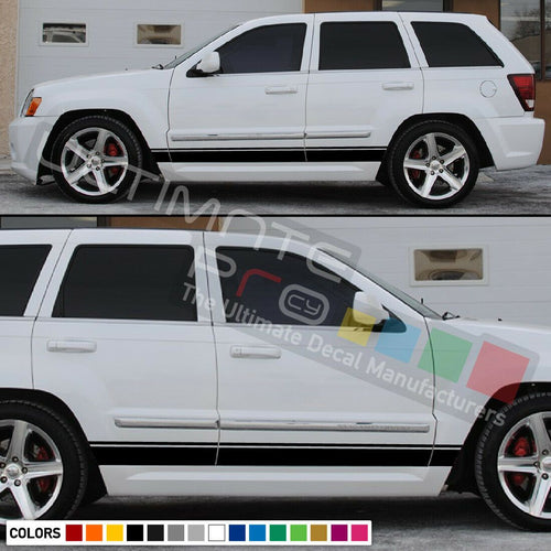 Sticker Decal Stripe for Jeep Grand Cherokee xenon carbon flare fender SRT8 yj