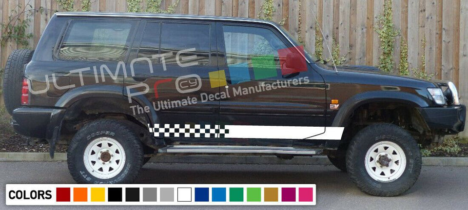 Sticker Decal stripe for Nissan Patrol 2008 2009 2011 2012 2013 2014 2015 2016