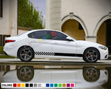 Sticker Decal Stripe Kit for Alfa Romeo Giulia Bumper Spoiler Skirt Fender Lip