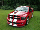 Dual Stripe Sticker Decal Kit for Dodge Ram viper Crew cab Hood Visor srt-10 2004 arm