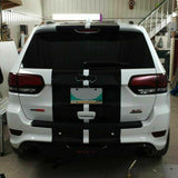 Sticker Decal Stripe kit for Jeep Grand Cherokee Mirror Cover Fender Hood Lift