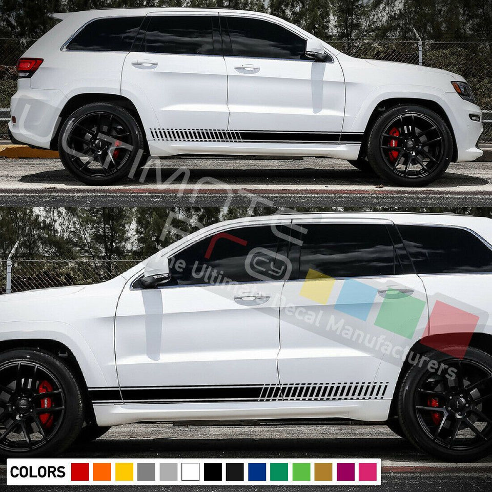 Sticker Decal Stripe kit for Jeep Grand Cherokee mirror graphics sport srt8 body