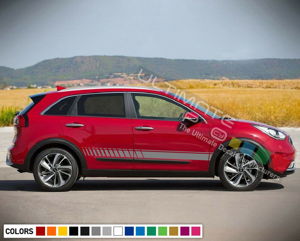 Sticker Decal Stripe Kit for KIA Niro Door Handle Trim Emblem Sunroof kit Part