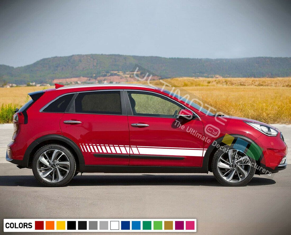 Sticker Decal Stripe Kit for KIA Niro Door Handle Trim Emblem Sunroof kit Part