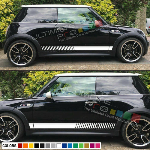 Sticker Decal Stripe Kit for Mini Cooper R50 R56 F55 Door Handle Trim Emblem 08