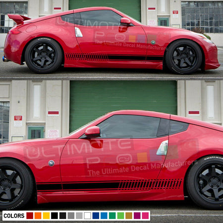 Sticker Decal Stripe Kit for Nissan 370 Z Fairlady Z34 Skirt Spoiler Bumper Lip