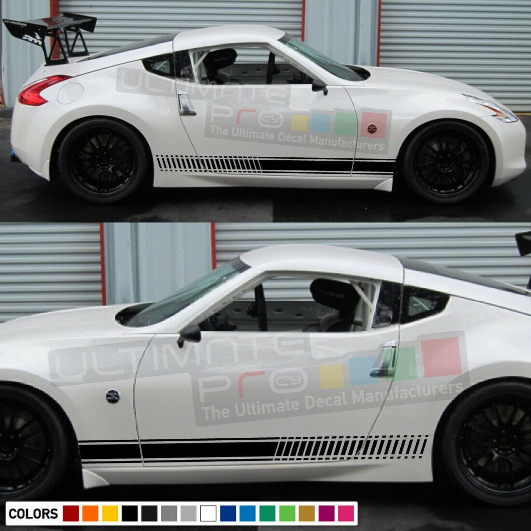 Sticker Decal Stripe Kit for Nissan 370 Z Fairlady Z34 Skirt Spoiler Bumper Lip