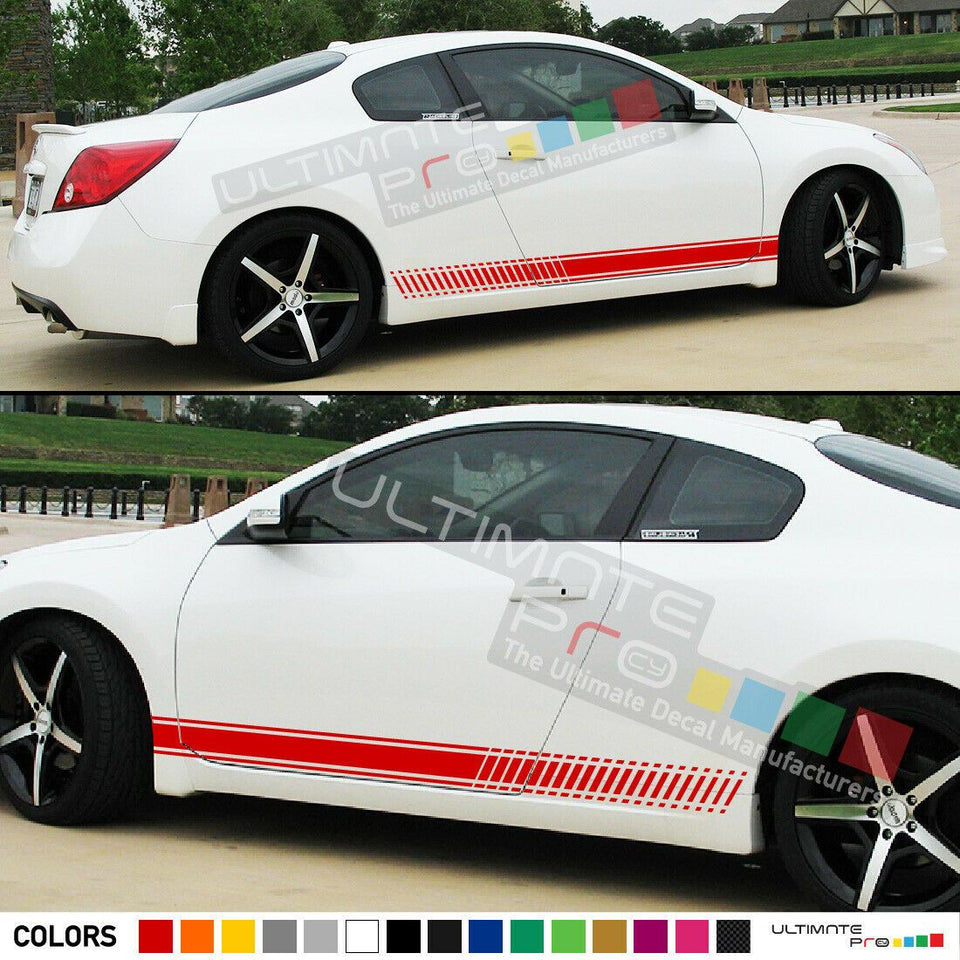 Sticker Decal Stripe Kit for Nissan Altima Fender Door Sill Panel Cover Mirror