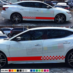 Sticker Decal stripe kit for Nissan Maxima spoiler light racing bonet skirt head