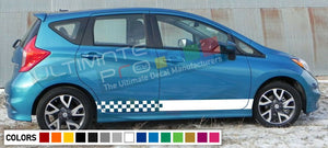 Sticker Decal stripe kit for Nissan Note spoiler light racing bonet skirt head