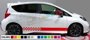 Sticker Decal stripe kit for Nissan Note spoiler light racing bonet skirt head