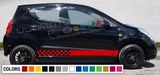 Sticker Decal stripe kit for Nissan Pixo spoiler light racing bonet skirt head