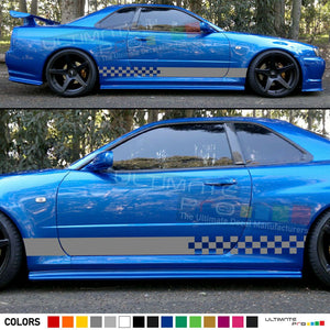 Sticker Decal Stripe Kit for Nissan Skyline R34 Spoiler Lip Bumper Xenon Lights