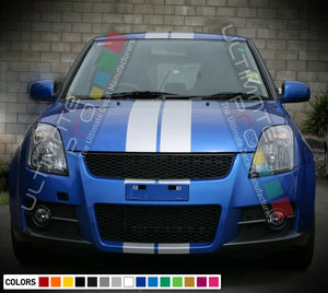 Sticker Decal Stripe Kit for Suzuki Swift S SZ R ZC31S ZA11S ZC32S Bonnet Wing