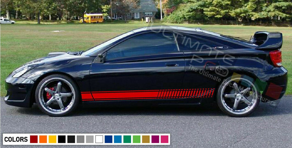 Sticker Decal Stripe Kit for Toyota Celica ZZT231 GT-S LED Xenon Headlights Wing