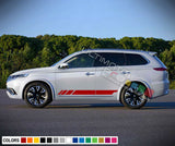 Sticker Decal Stripes Body Kit for Mitsubishi Outlander Ralliart Hood window Lip