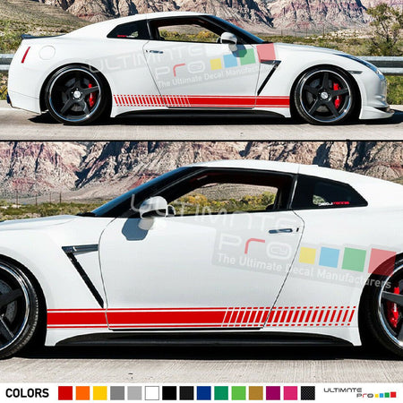 Sticker Decal Stripes for Nissan GTR R35 Carbon Spoiler Grille Body Kit Bumper