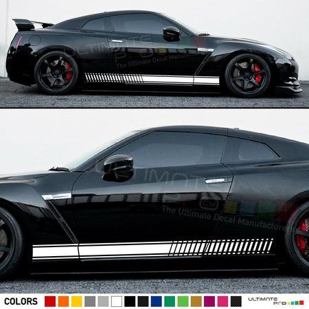 Sticker Decal Stripes for Nissan GTR R35 Carbon Spoiler Grille Body Kit Bumper