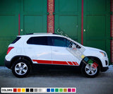 Sticker Decal Vinyl for Chevrolet Trax Side Stripe Kit Sport suv 2011 2018 tune