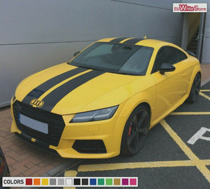 Sticker Decal Vinyl Graphic Rally Stripe Kit for Audi TT RS Lip hood roof trank