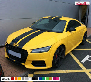 Sticker Decal Vinyl Graphic Rally Stripe Kit for Audi TT RS Lip hood roof trank