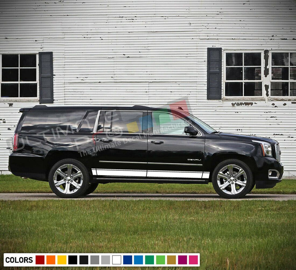 Sticker Decal Vinyl Graphic Side Door Stripe Kit for GMC Yukon Lip Light Bumper