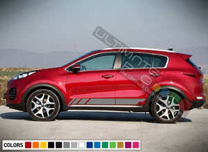 Sticker Decal Vinyl Graphic Side Door Stripes for Kia Sportage LED Light tail