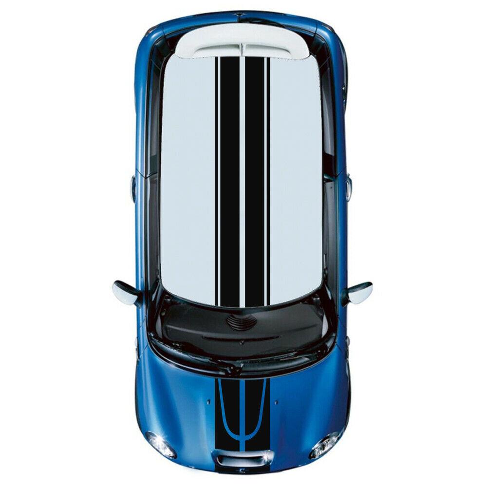 Sticker Decal Vinyl Roof  Hood Stripes for Mini Cooper RS 2011 - 2019 Sport kit