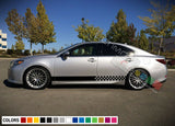 Sticker Decal Vinyl Side Door Finishing Stripes for Toyota Camry LED Lights Body