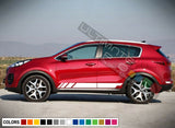 Sticker Decal Vinyl Side Door Stripe for Kia Sportage 2015 - 2018 sport grille