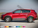 Sticker Decal Vinyl Side Door Stripe for Kia Sportage 2015 - 2018 sport grille