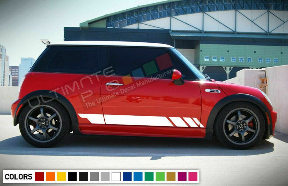 Sticker Decal Vinyl Side Door Stripe for Mini Cooper S Hatch Sport 2001 2011 R56