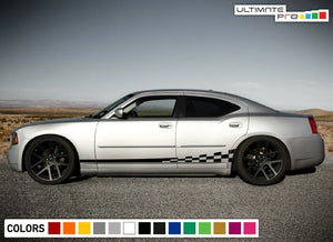 Sticker Decal Vinyl wavy flag Graphic Stripe for Dodge Charger SRT 2012 - 2023