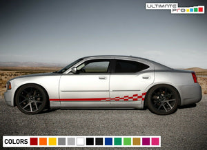 Sticker Decal Vinyl wavy flag Graphic Stripe for Dodge Charger SRT 2012 - 2023