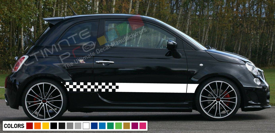 Sticker Decal Vinyl Side Door Stripes for Fiat 124 Spitder Sport Bumper Lip 2018