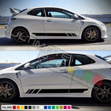 Sticker Decal Vinyl Side Door Stripes for Honda Civic FN2 Sport decals Type R Lip