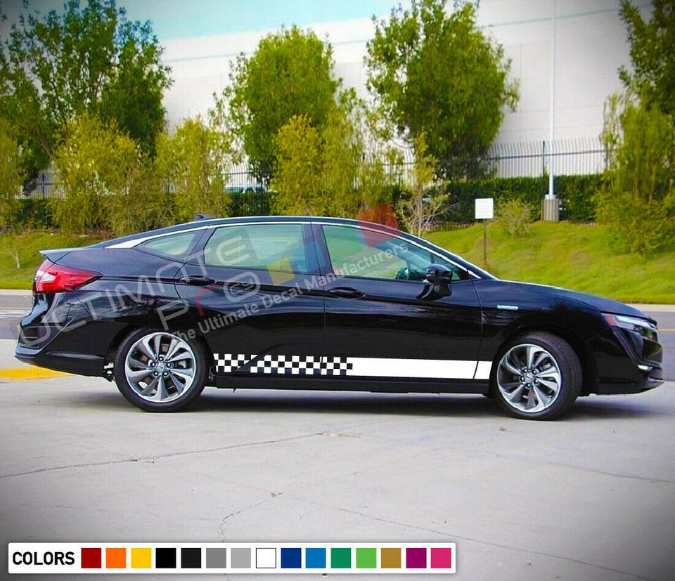 Sticker Decal Vinyl Side Door Stripes for Honda Clarity 2015-2018 Sport Mirror